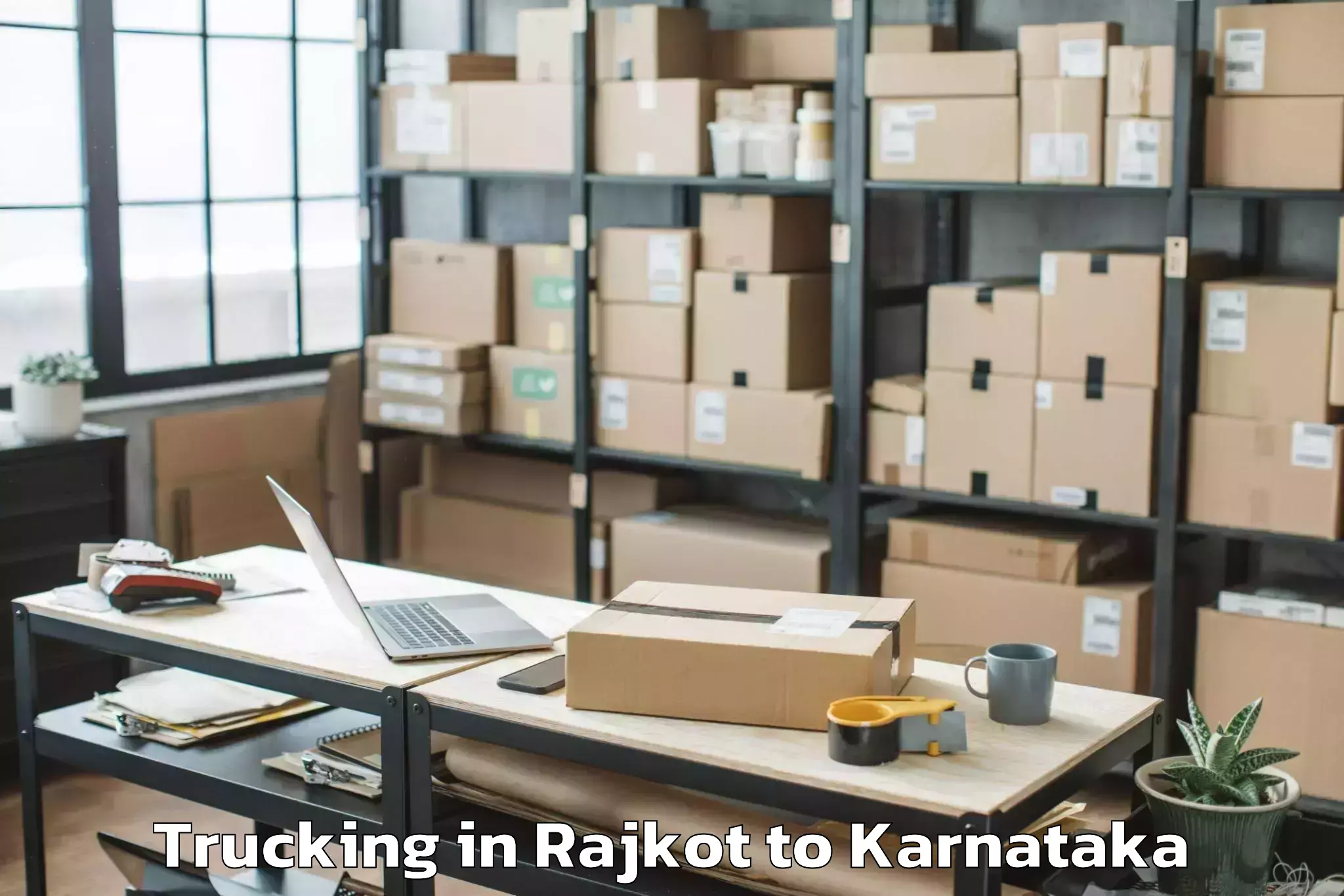 Quality Rajkot to Harpanahalli Trucking